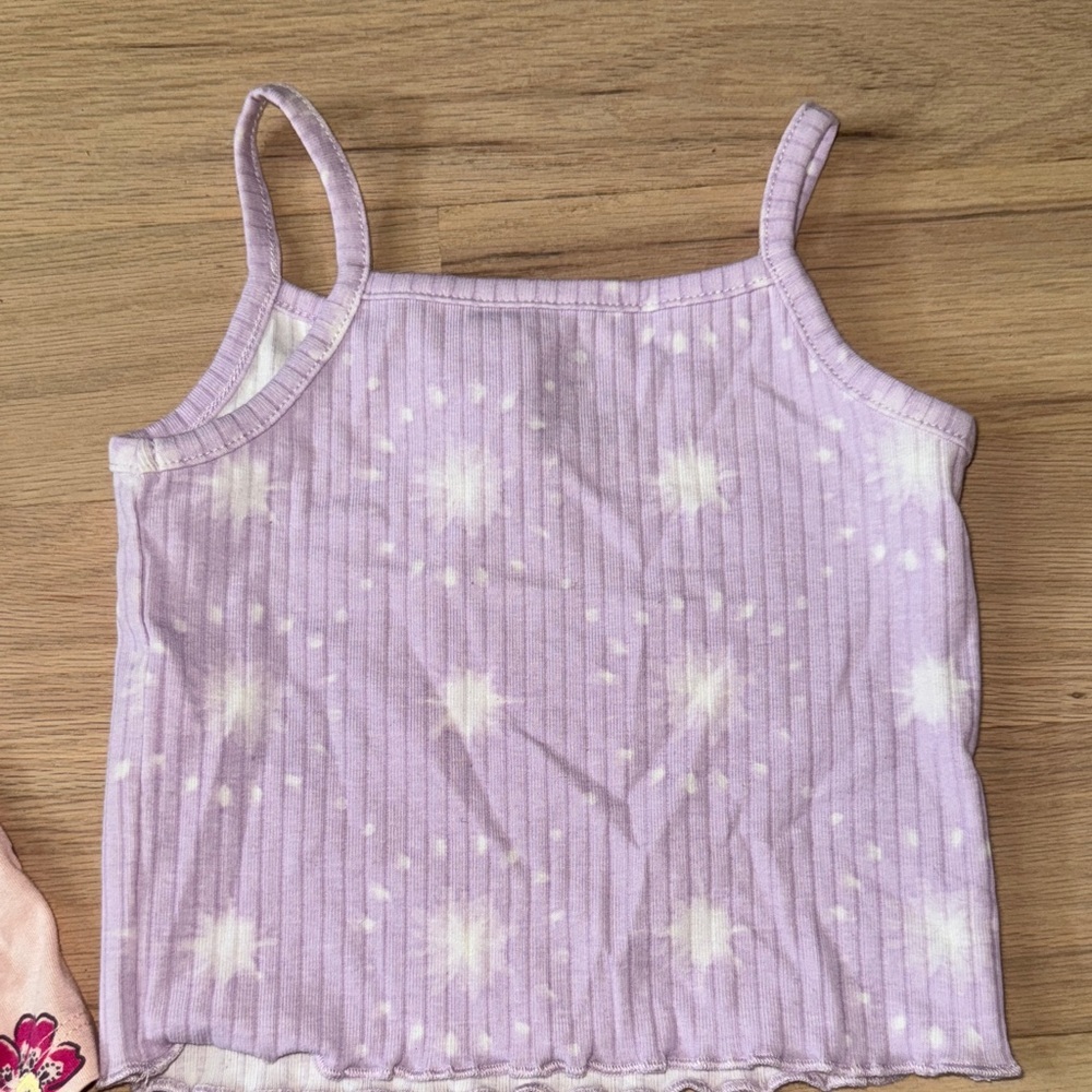 Carter's Pink Floral and Purple Striped Camisoles - Picture 6 of 16